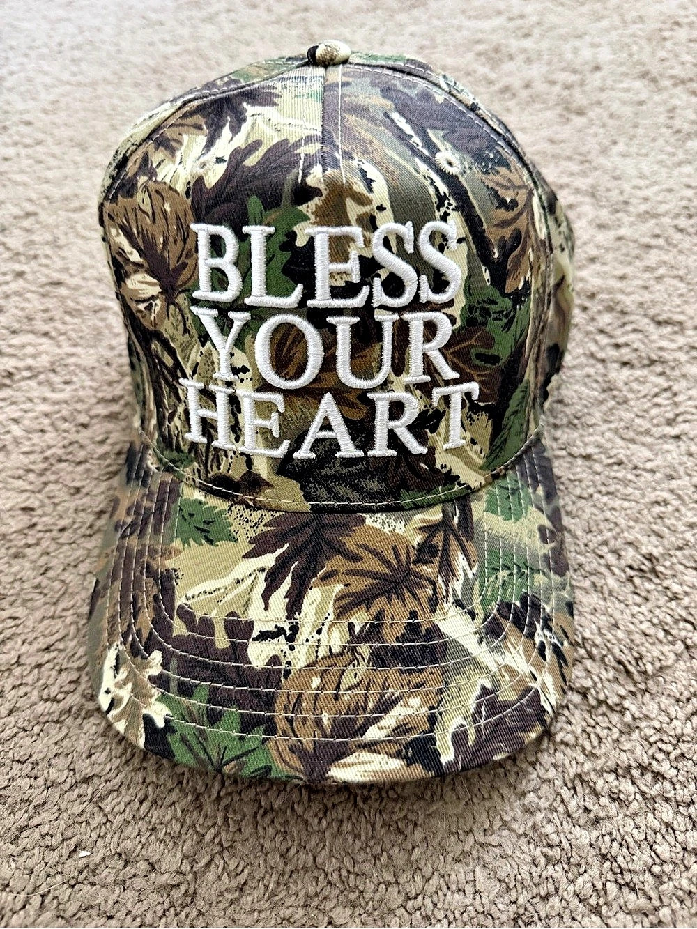 Realtree Camo Bless Your Heart Trucker Hat